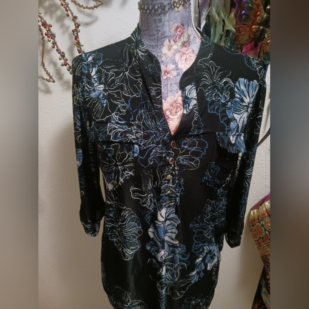 Y2K Cocomo Floral Blouse Top